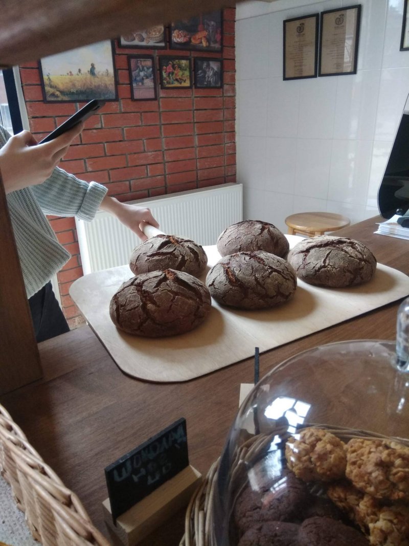 100% ржаной каравай Miche пекарня Традиция